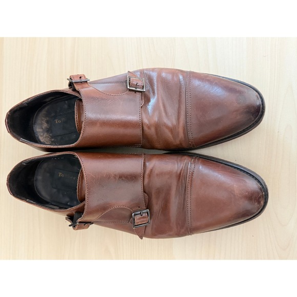 To Boot New York Adam Derrick Brown Leather Double Monk‎ Strap Shoes Men Size 9 main image 9